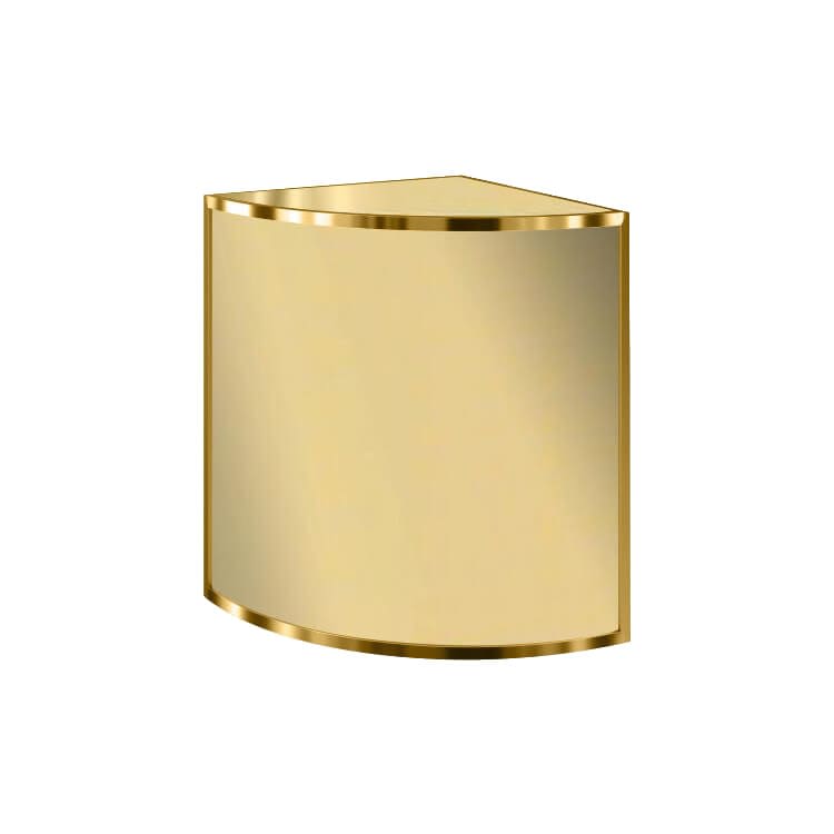 Rounded Corner Avenue Bar  - Gold Frame / Gold Mirror Inserts