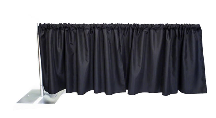 Pipe and Drape Booth Extension 3ft Tall view 4