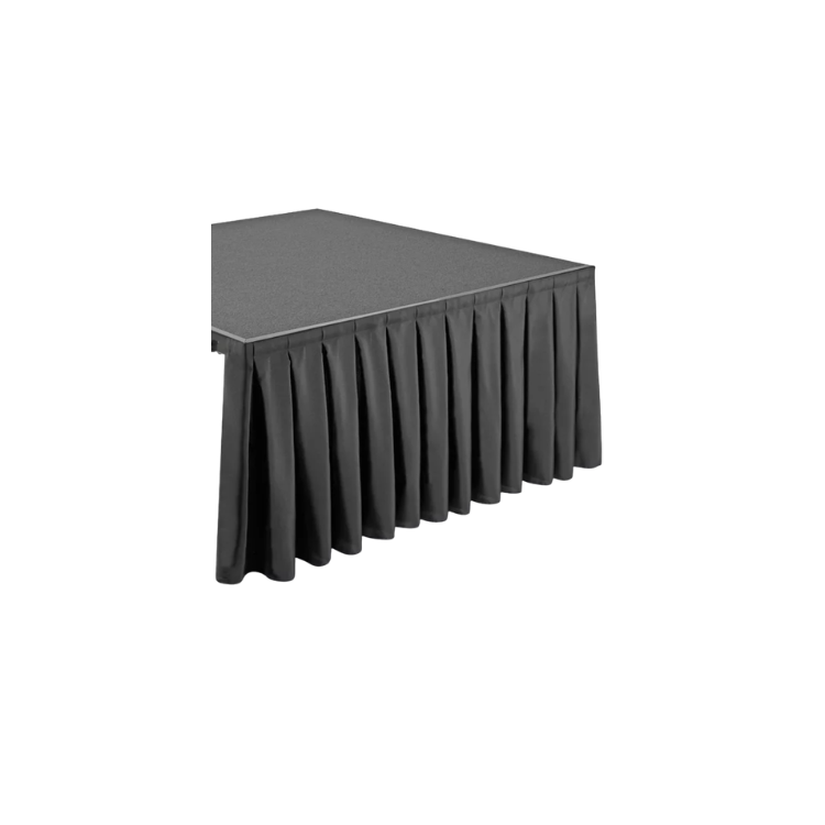 Stage Skirting - 8ft Section - Black