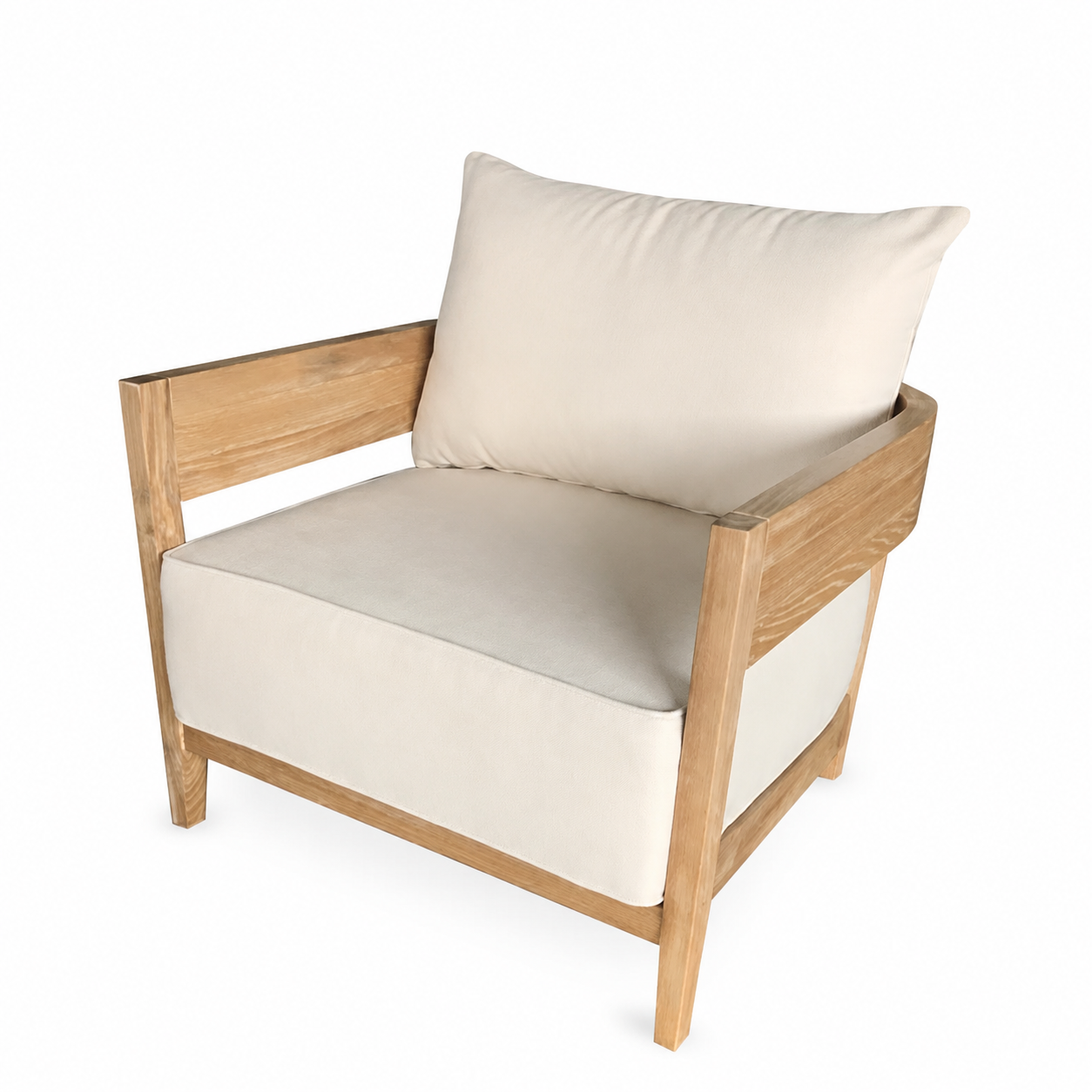 Emma Armchair - Natural Wood