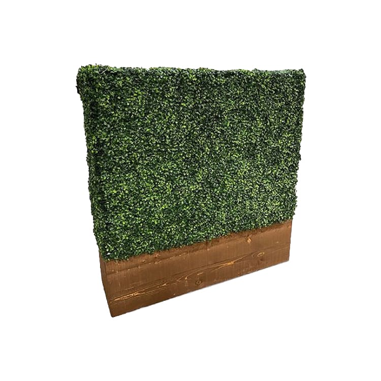 Hedge Wall - 4ft / Brown Stain Base