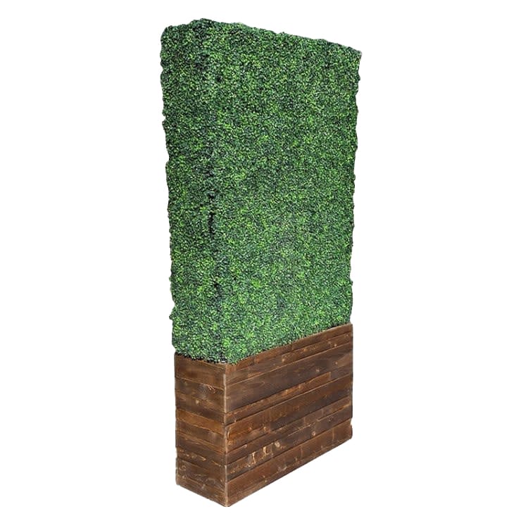 Hedge Wall - 8ft / Brown Stain Base