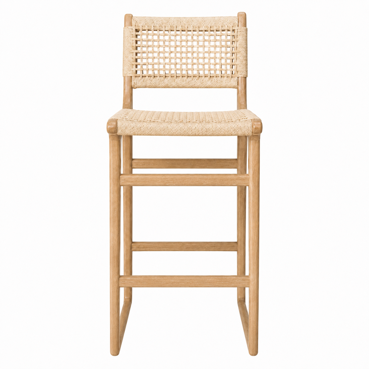 Cora Natural Weave Bar Stool