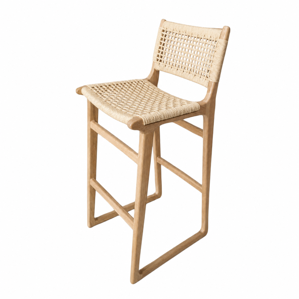Cora Natural Weave Bar Stool view 2