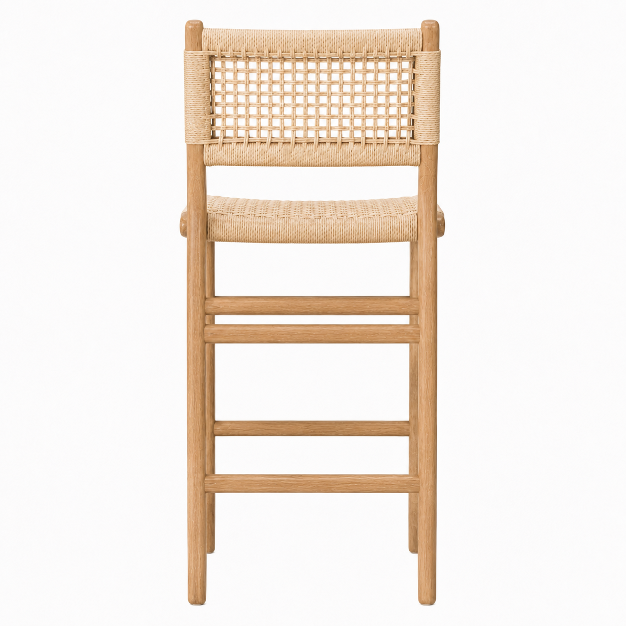 Cora Natural Weave Bar Stool view 3