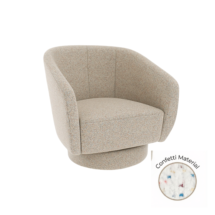 Avery Chair - Confetti White