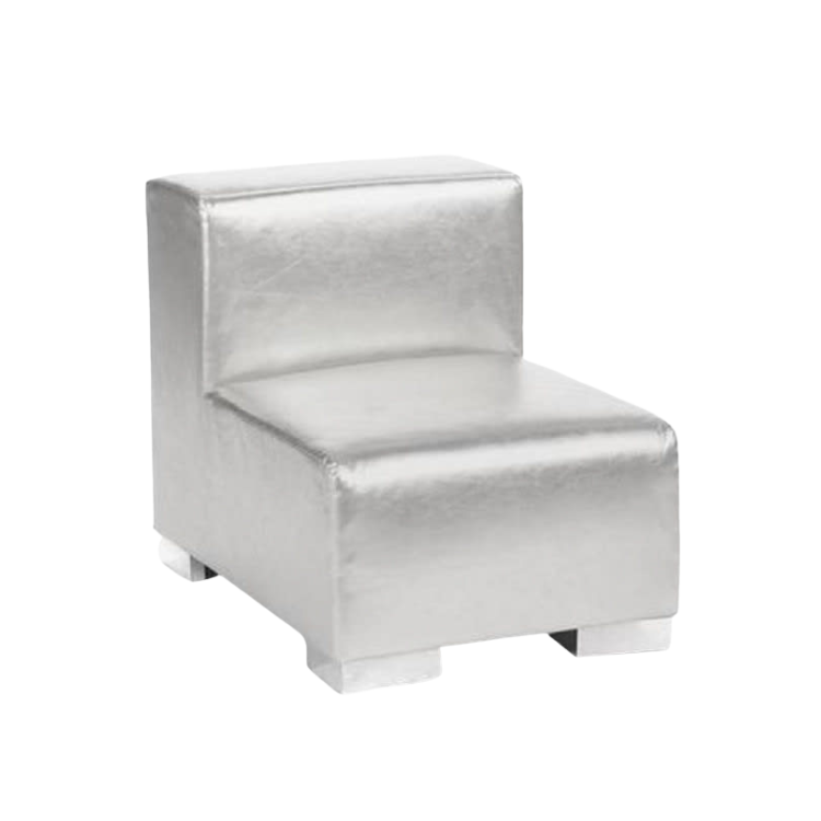 Mondrian Middle Armless - Silver Metallic
