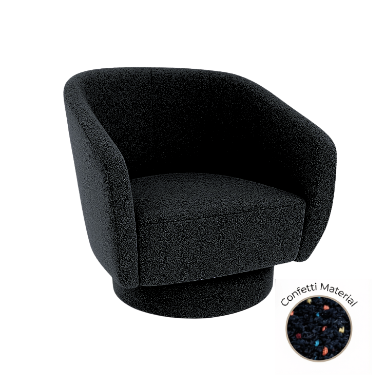 Avery Chair - Confetti Black