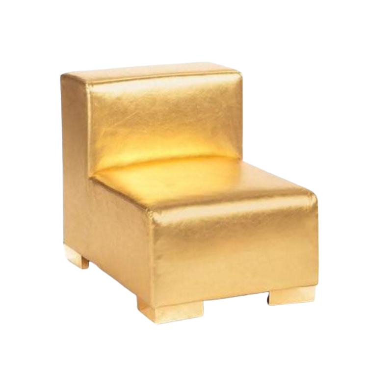 Mondrian Middle Armless - Gold Metallic