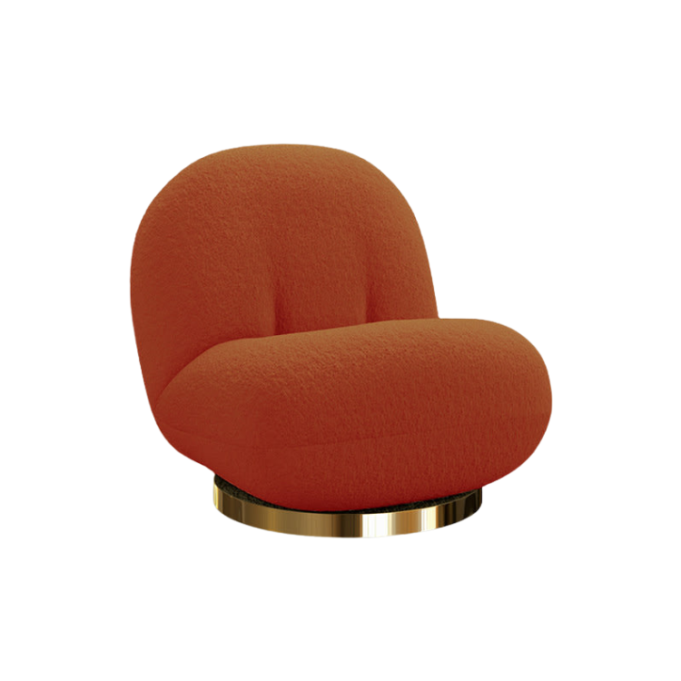 Pearl Lounge Chair - Rust