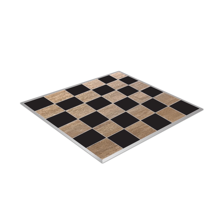 Pasadena Oak Black Checker Dance Floor