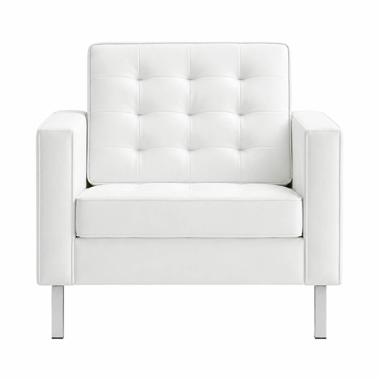 Madison Club Chair - White view 2