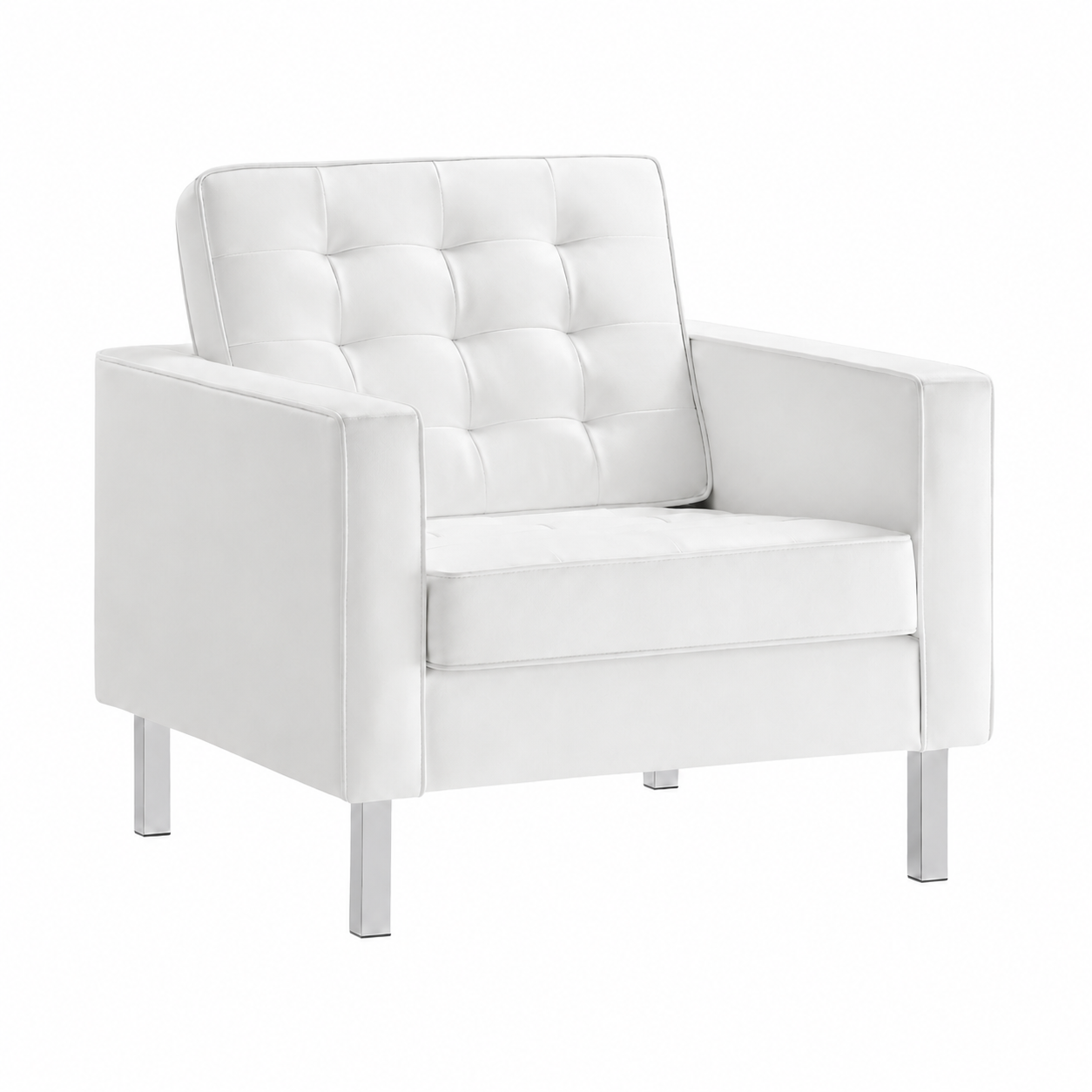Madison Club Chair - White