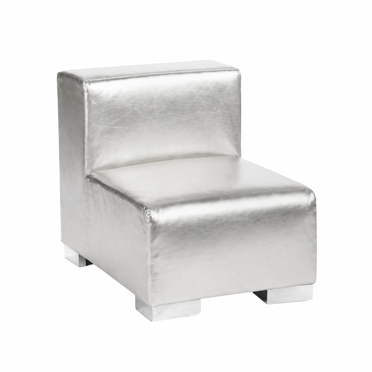Mondrian Middle Armless - Silver Metallic