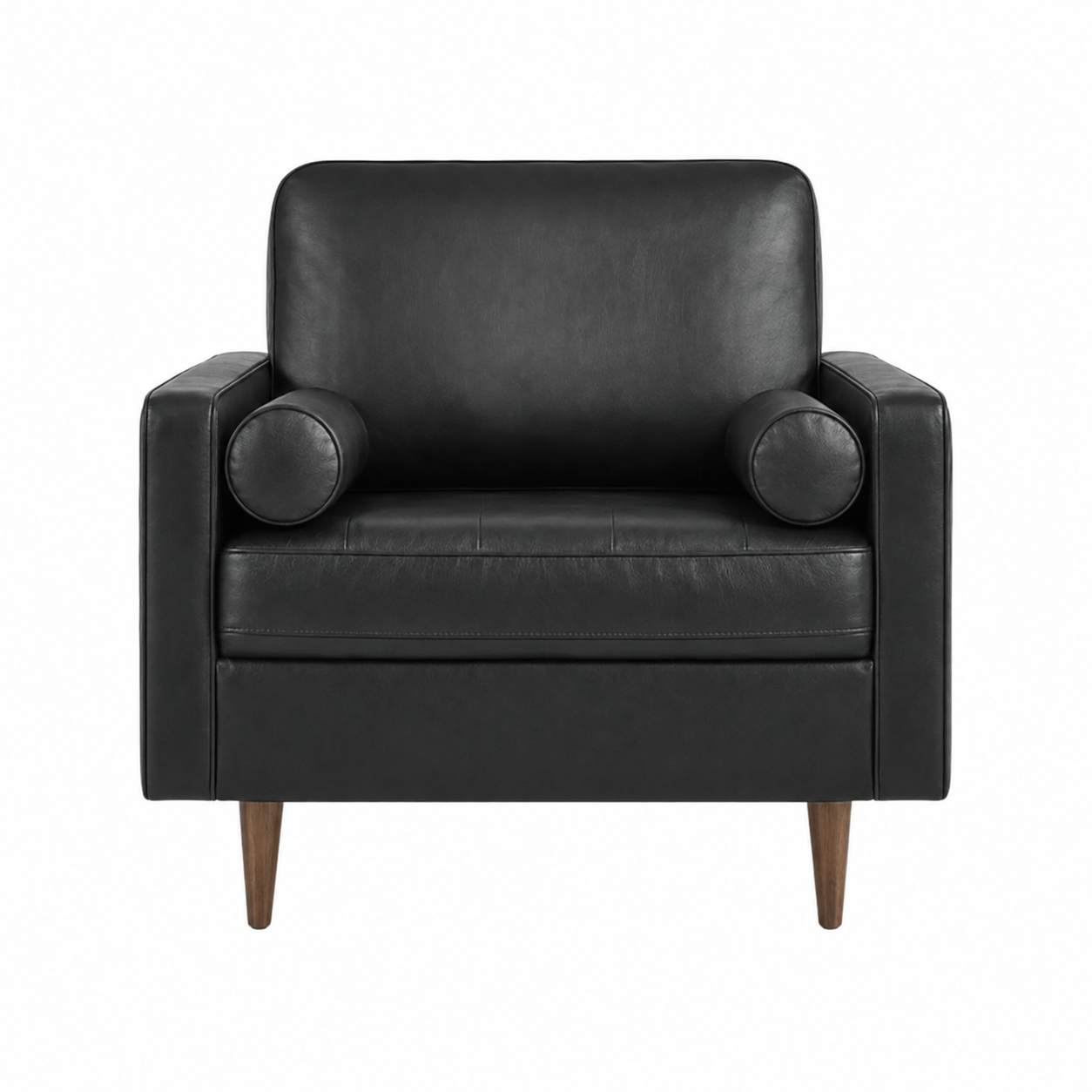 Dylan Side Chair - Black Leather view 3