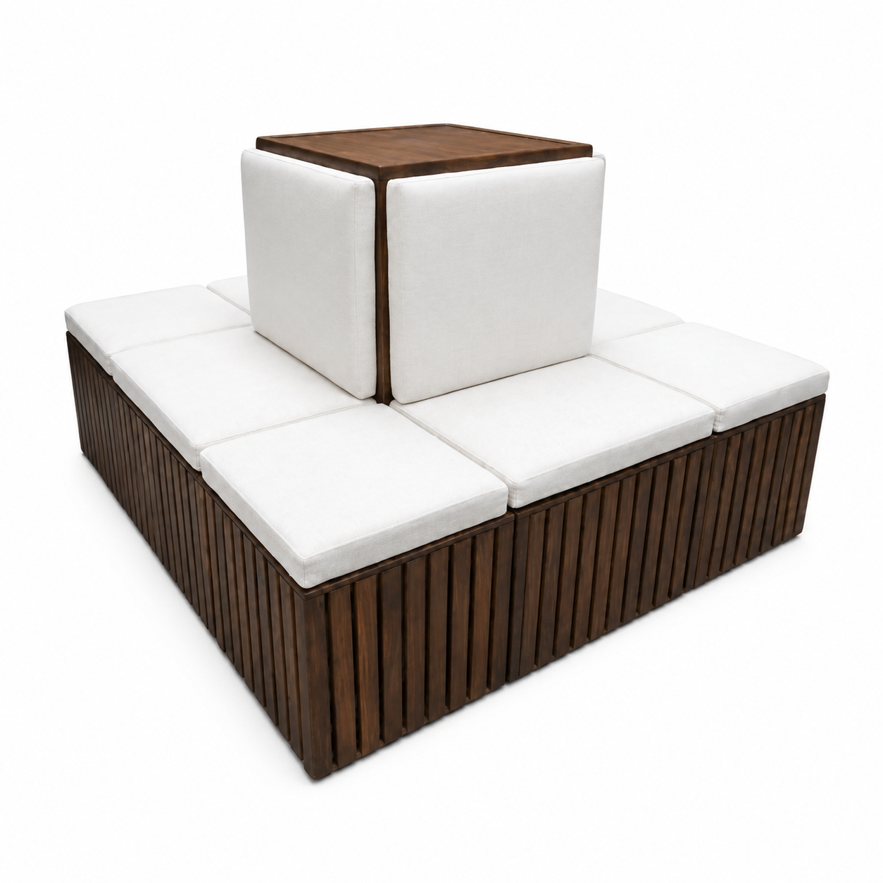 Amira Lounge Set - White Cushion