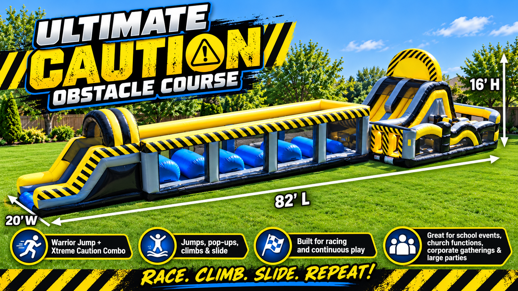 The Ultimate Caution Obstacle Course (Dry)