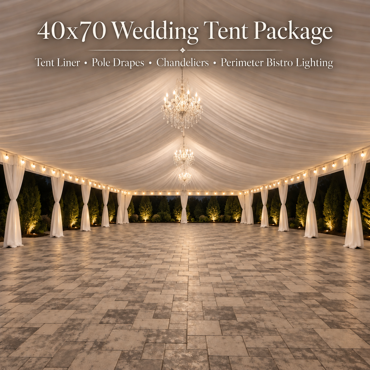 2,800 Sq Ft Build Your Own Tent Package (40x70)