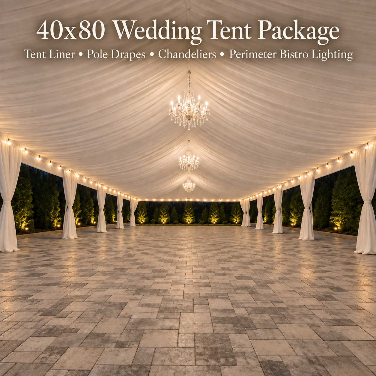 3,200 Sq Ft Build Your Own Tent Package (40x80)