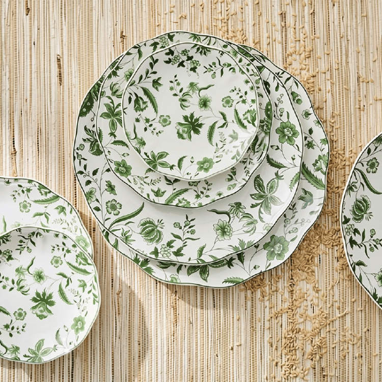 Sasha Dinner Plate - Sage view 3
