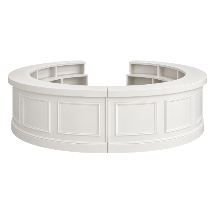 Harper Circle Bar - White
