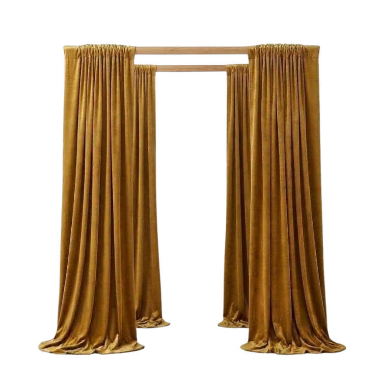 Pergola Cabana / Natural Wood - 8x8 view 6