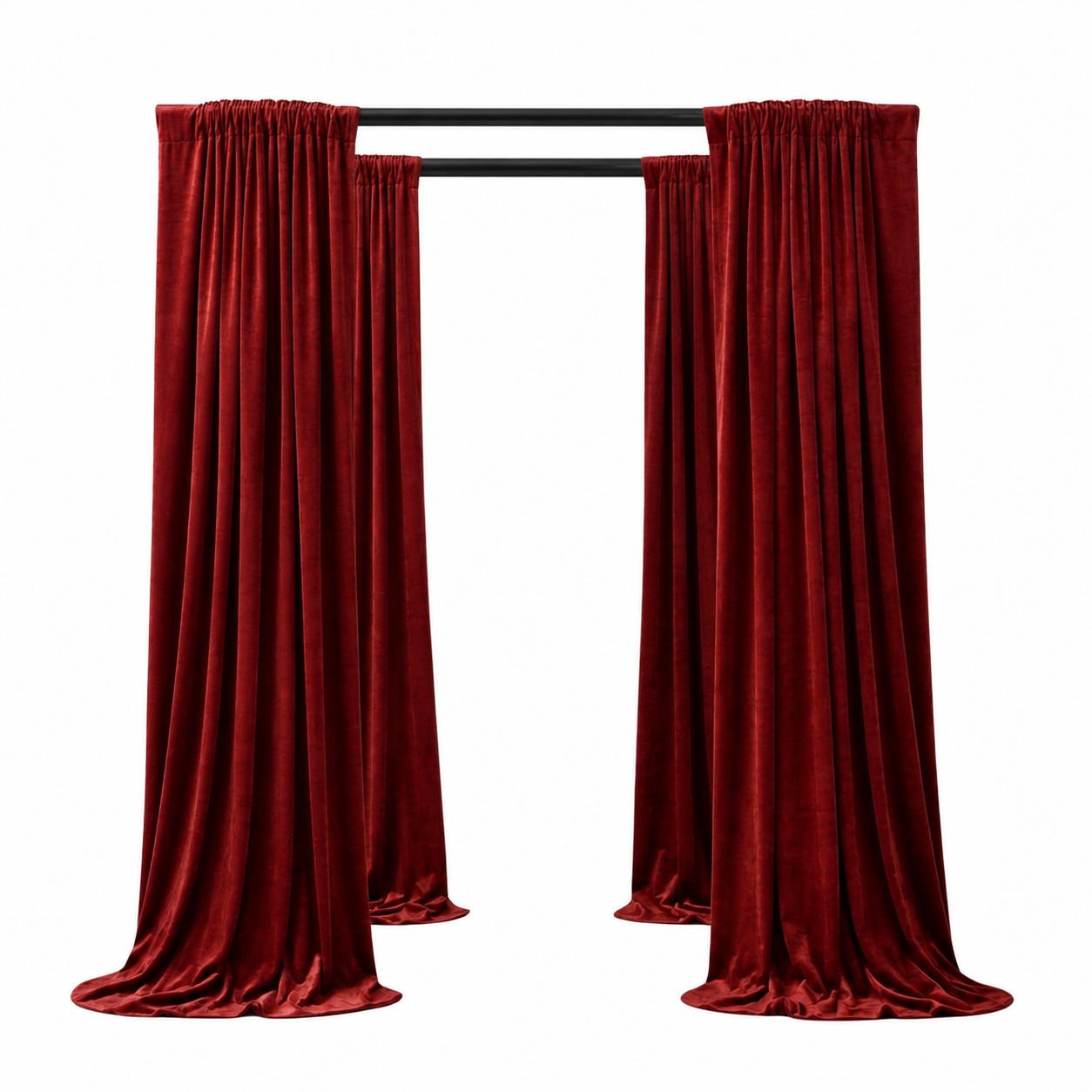 Pergola Cabana / Black Wood - 8x8 view 2