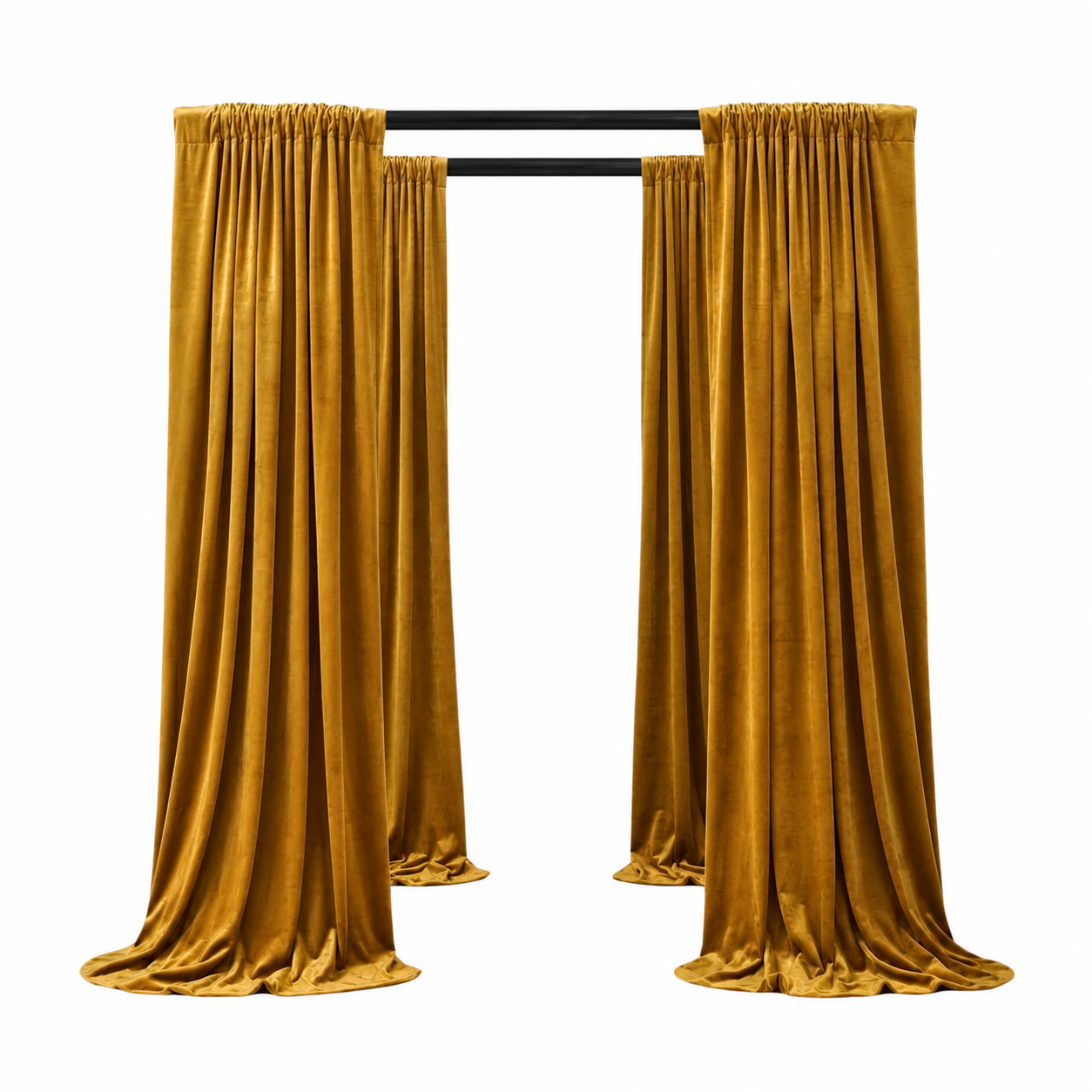 Pergola Cabana / Black Wood - 8x8 view 5