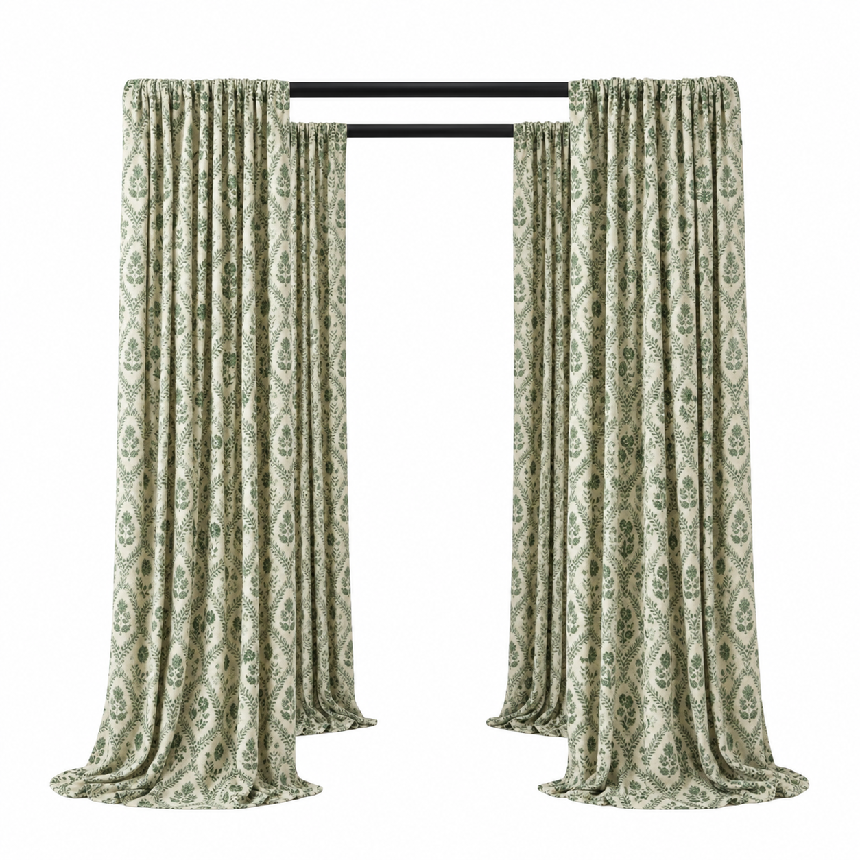 Pergola Cabana / Black Wood - 8x8 view 6