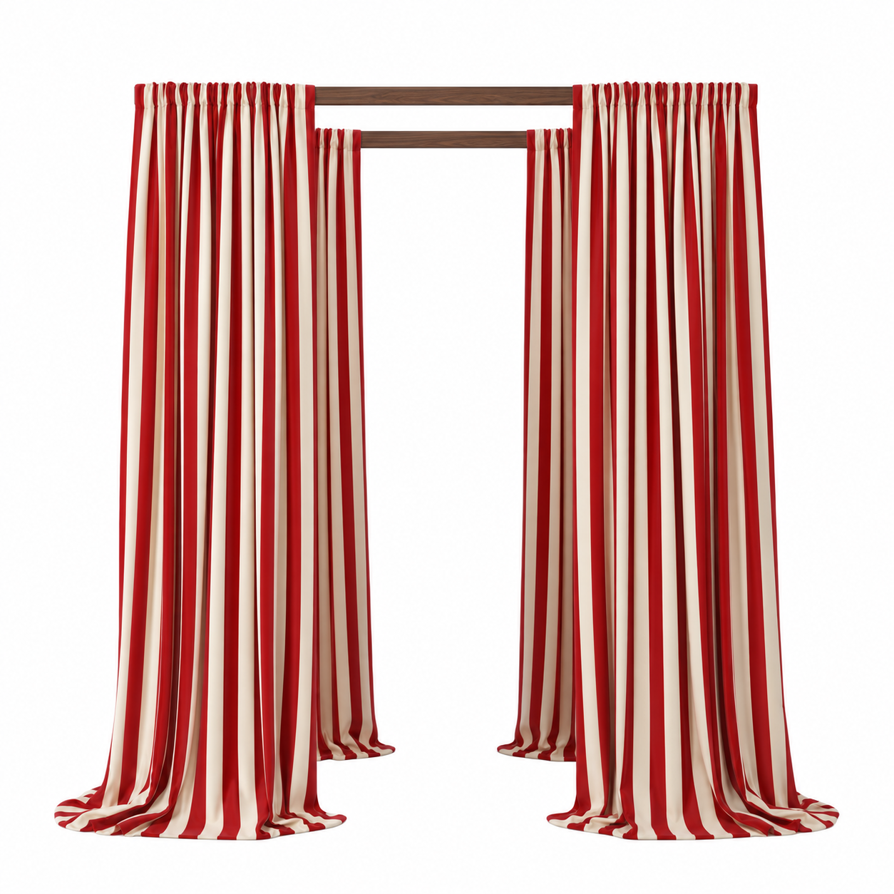 Pergola Cabana / Walnut Wood - 8x8 view 4