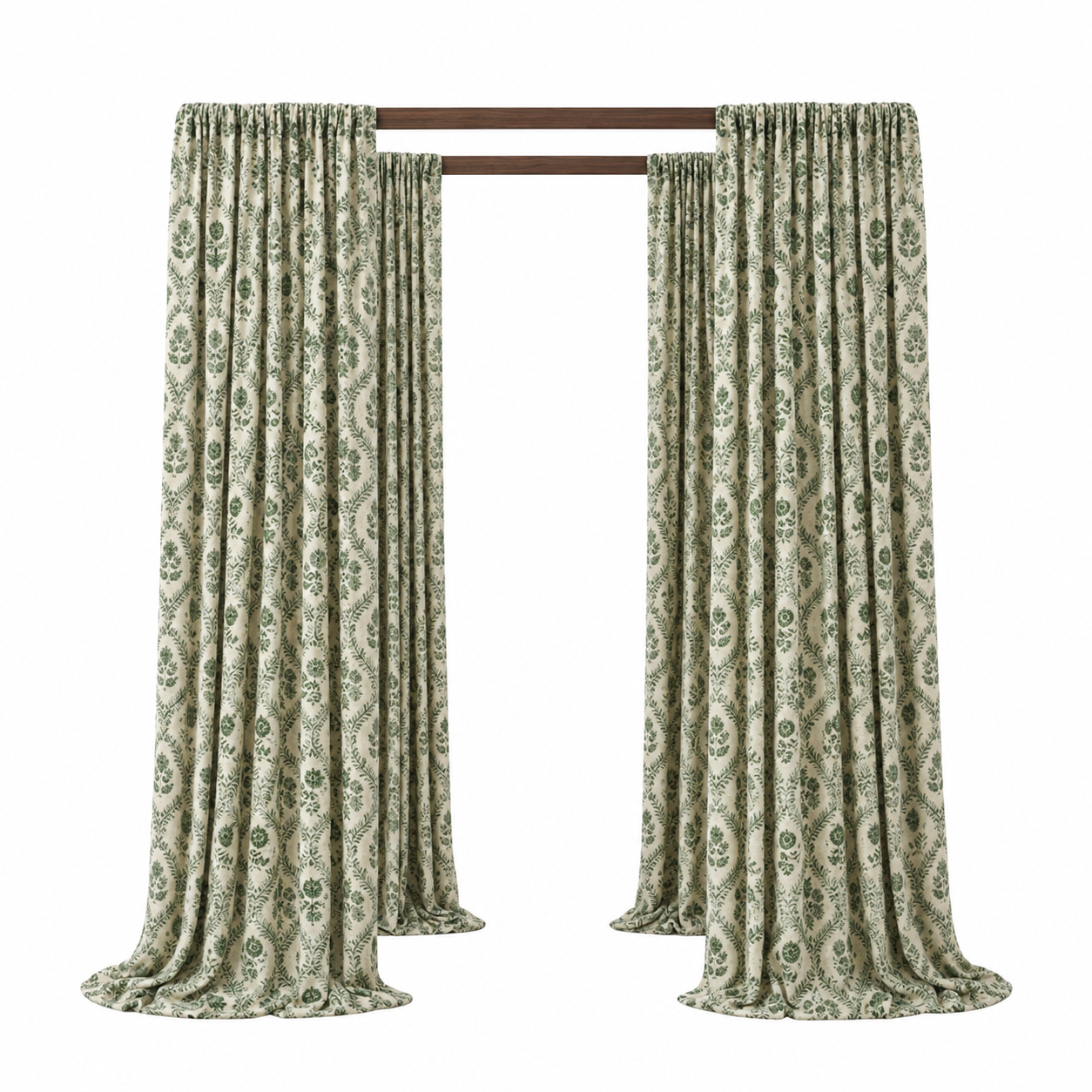 Pergola Cabana / Walnut Wood - 8x8 view 6