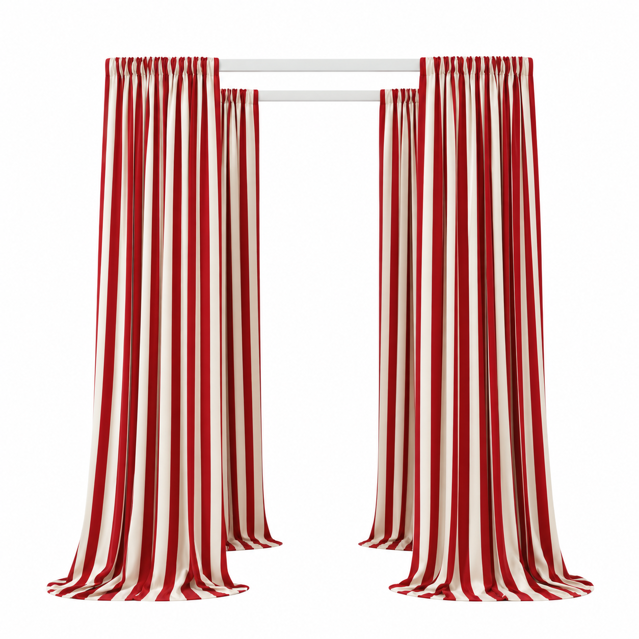 Pergola Cabana / White Wood - 8x8 view 4