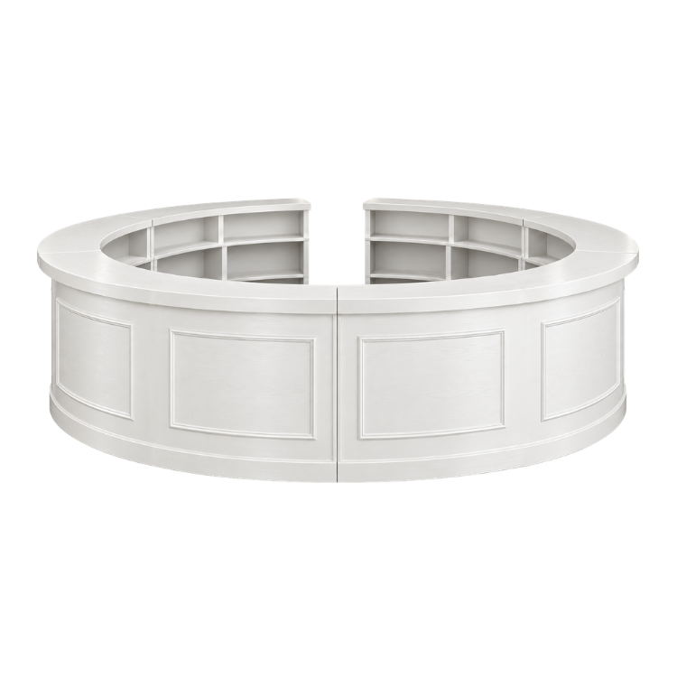 Harper Circle Bar - White