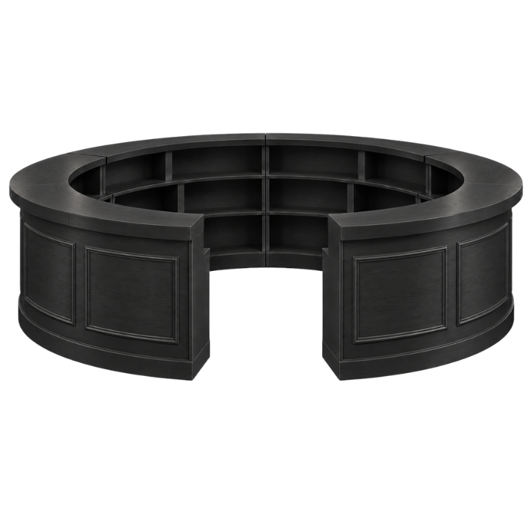 Harper Circle Bar - Black view 2