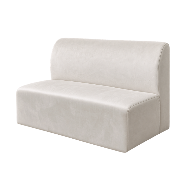 Nola Banquette Ivory Velvet - 4ft