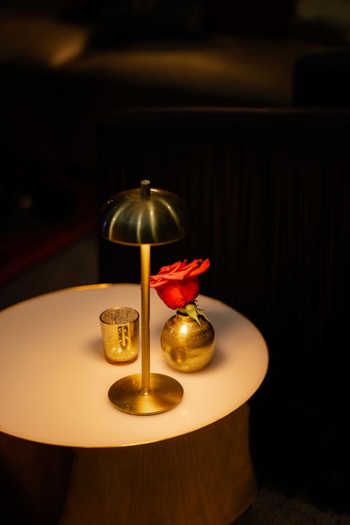 Gold Metal Table Lamp view 4