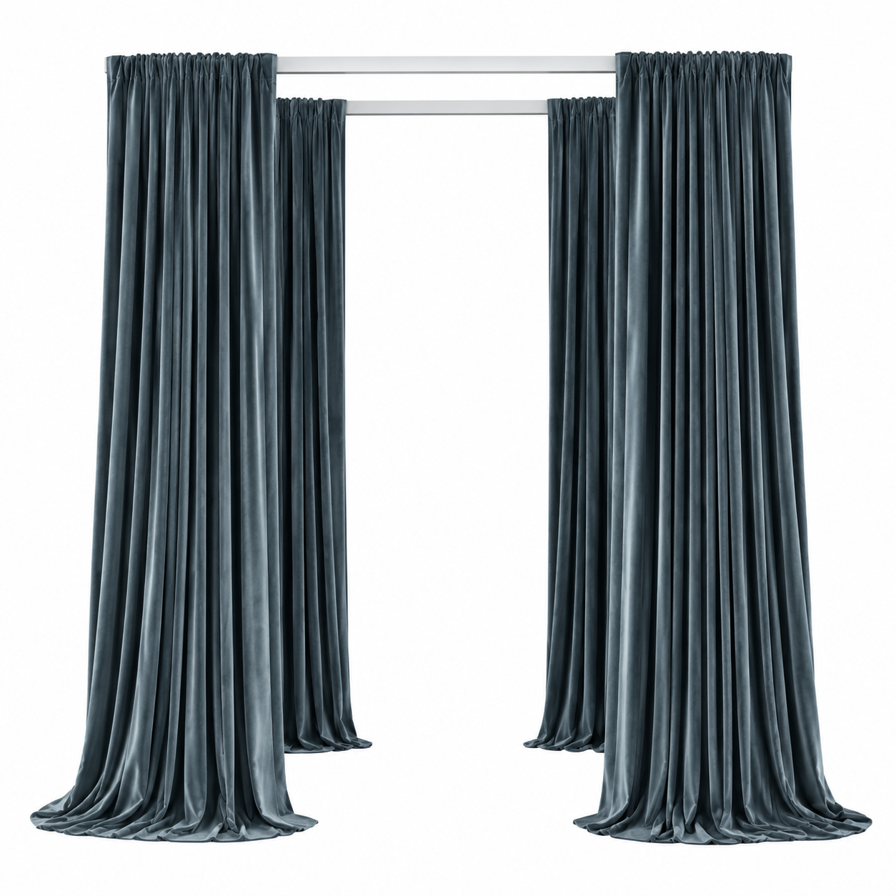 Pergola Cabana / White Wood - 8x8 view 7
