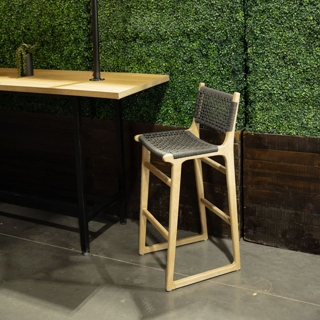 Cora Black Weave Bar Stool view 3