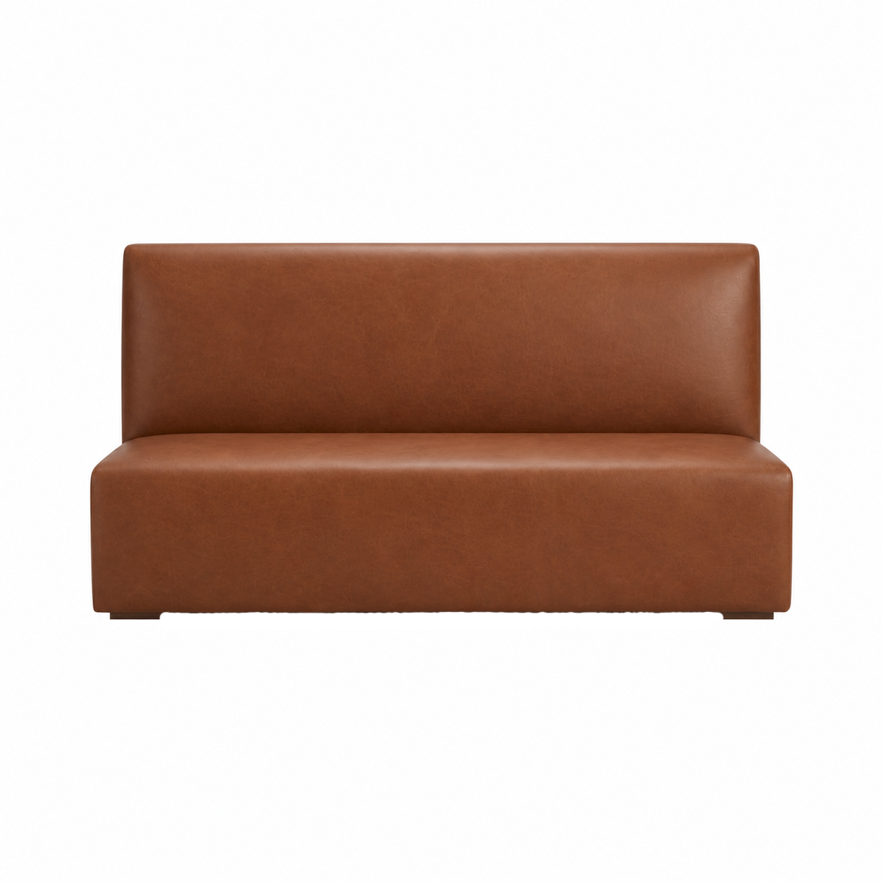 Nola Banquette Brown Leather - 4ft view 2