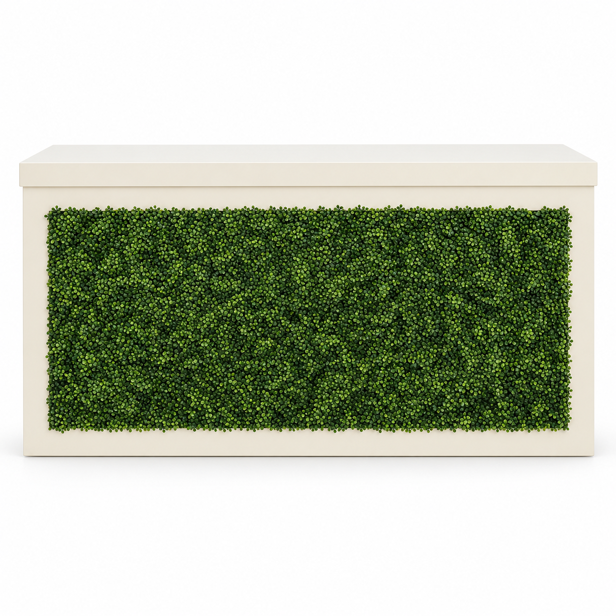 Brooks 6ft White Bar - Greenery  Front/ Sides