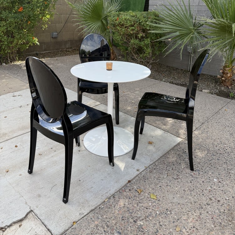 Ghost Dining Chair - Black view 8