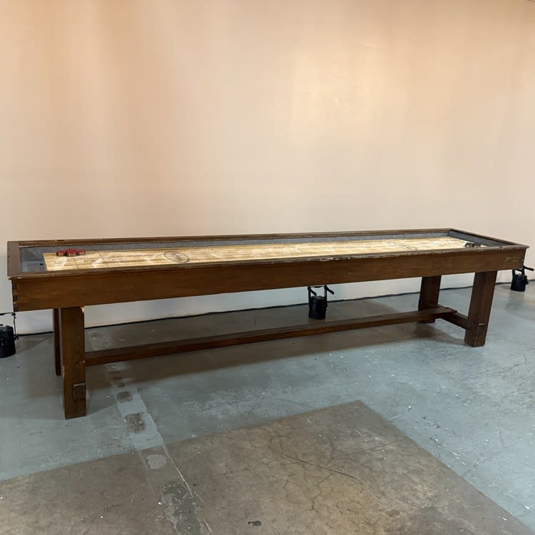 12ft Shuffleboard Table - Wood view 3