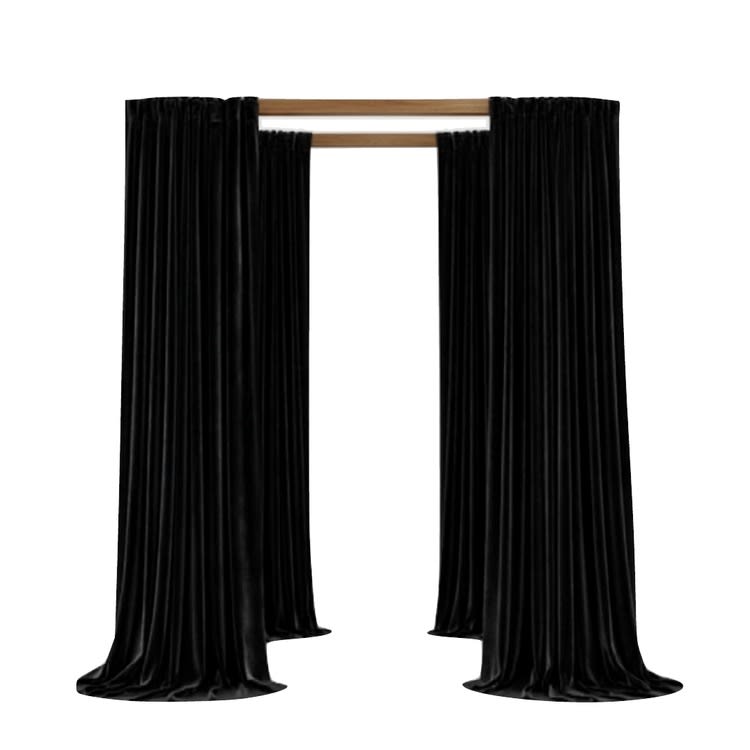 Pergola Cabana / Walnut Wood- 8x8 - Grey Woven Roof view 2