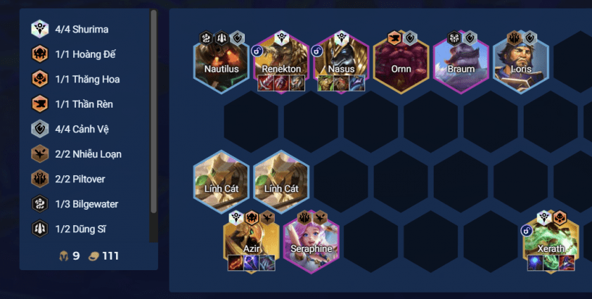 Mẹo chơi đội hình Shurima