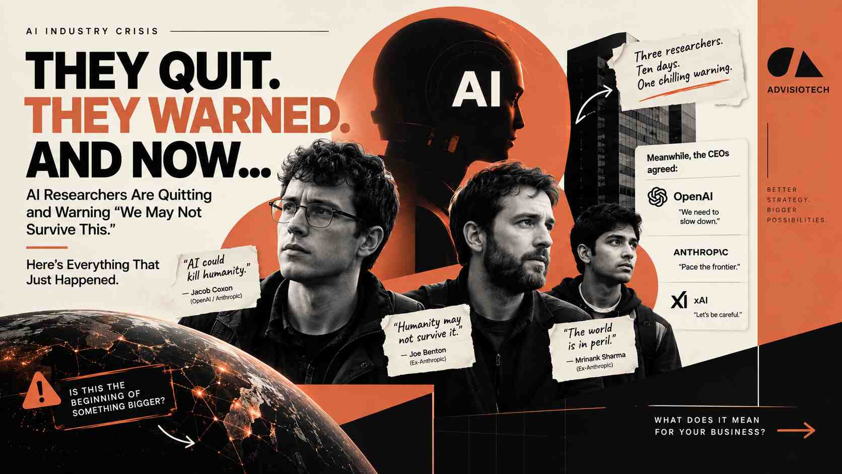 AI Researchers Are Quitting and Warning "We May Not Survive This" Here’s Everything That Just Happened