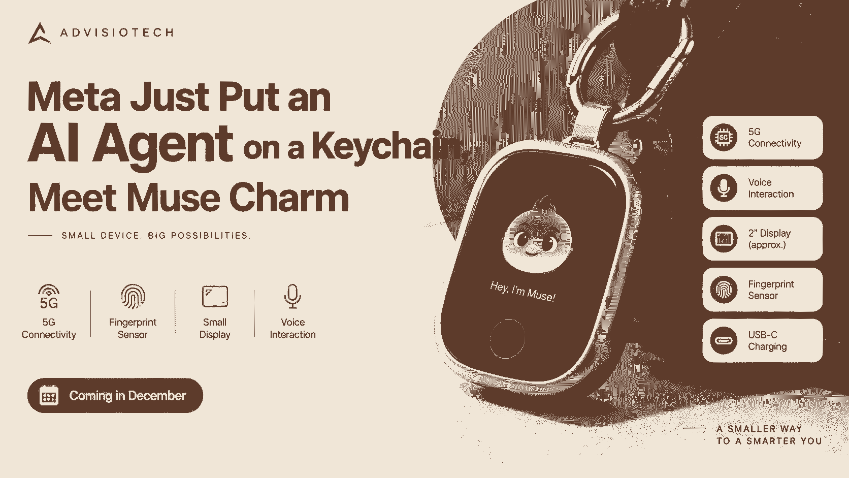 Meta Just Put an AI Agent on a Keychain, Meet Muse Charm