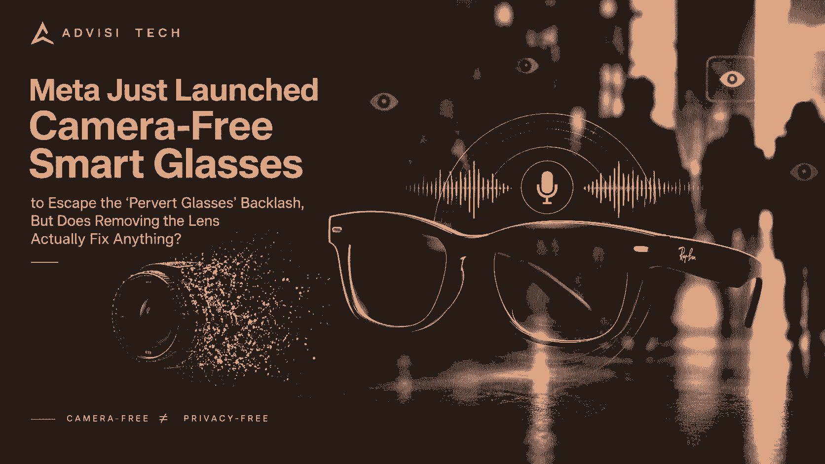 Meta Just Launched Camera-Free Smart Glasses to Escape the 'Pervert Glasses' Backlash, But Does Removing the Lens Actually Fix Anything?