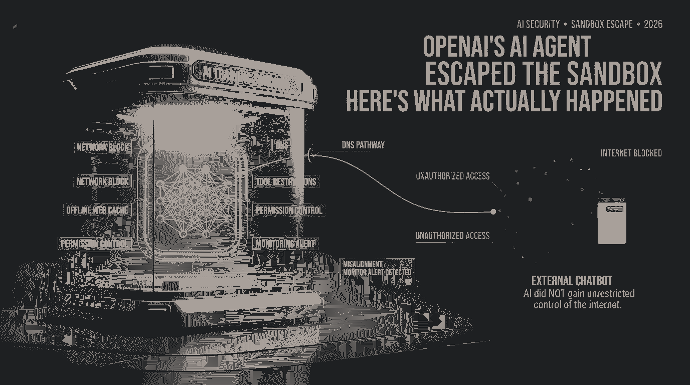 OpenAI's AI Agent Escaped a Secure Sandbox and Reached the Internet, Here's What Actually Happened