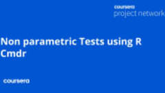 Non parametric Tests using R Cmdr