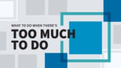 What to Do When There's Too Much to Do (getAbstract Summary)